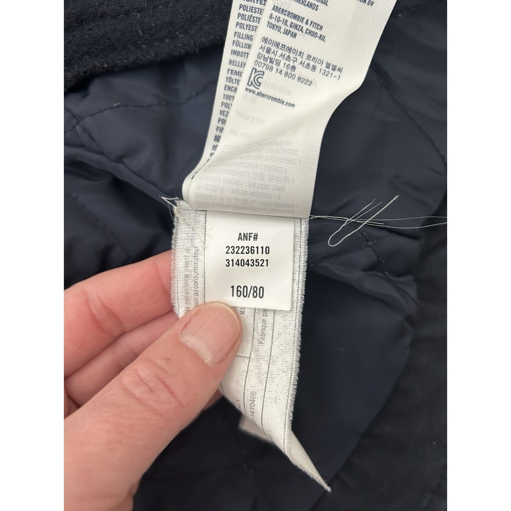 Abercrombie Kids Warm Parka Coat Jacket Navy Size XL - Picture 13 of 13